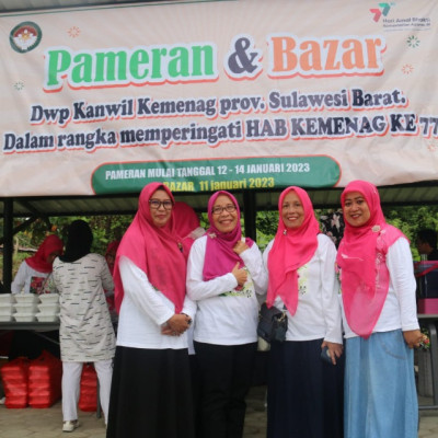 Pameran & Bazar DWP Meriahkan HAB Ke-77 Kemenag RI Tingkat Kanwil Kemenag Sulbar