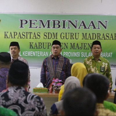 Pembinaan Kapasitas SDM Guru Madrasah di Kabupaten Majene, Kakanwil Harap Tenaga Pendidik Tingkatkan Kualitas