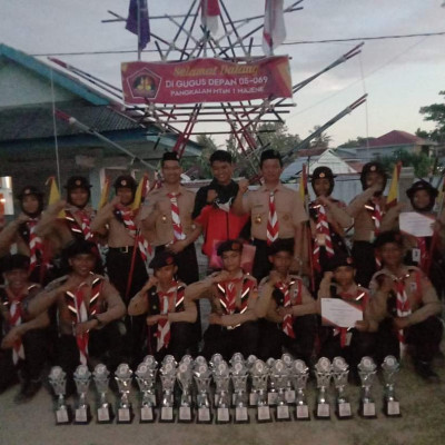 MTsN 1 Majene Panen Juara Pada Lomba Tingkat Pramuka Penggalang Tiga (LT III)