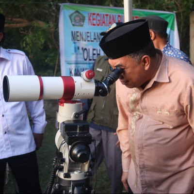 Tertutup Awan Tebal, Hilal Tidak Terlihat dari Pemantauan di Mercusuar Mamuju