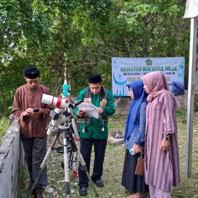 Hilal Tidak Terlihat Di Titik Pengamatan Rukyat Wilayah Sulbar