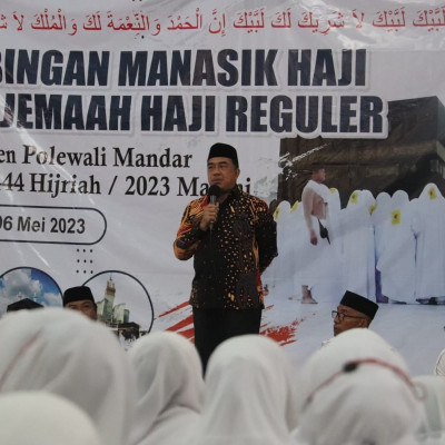 Manasik Haji Kab. Polman, Kakanwil Ingatkan Haji Tahun Ini Adalah Haji Berkeadilan dan Ramah Lansia