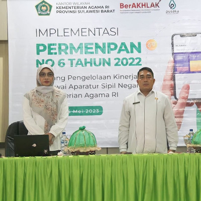 Gelar Implementasi Penerapan permen Nomor 6 tahun 2022, Kakanwil Harapkan ASN Kemenag Sulbar Tingkatkan Performance Kinerja