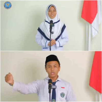 Dua Siswa MTsN 1 Polman Raih Juara Pada Lomba Pidato BNNK Polewali Mandar