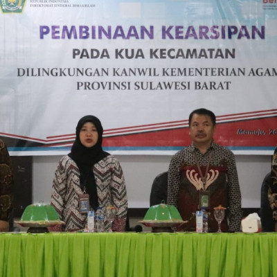 Perkuat Kualitas Pelayanan Serta Tata Kelola Arsip dan Administrasi di KUA, Kanwil Kemenag Sulbar Gelar Pembinaan Kearsipan