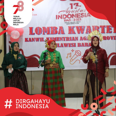 Lomba Kwartet Meriahkan Porseni  HUT Kemerdekaan RI Kanwil Kemenag Sulbar