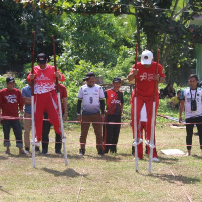 Engrang Juga Menjadi Permainan Tradisional Yang Dilombakan Pada Porseni Kanwil Kemenag Sulbar