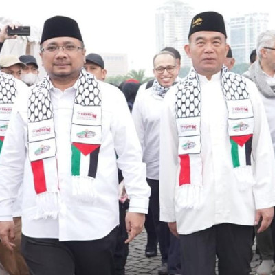 Ikut Aksi di Monas, Menag: Posisi Indonesia Jelas, Bersama Palestina