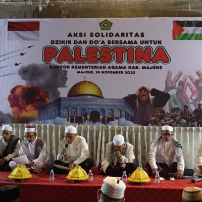 Kemenag Majene Gelar Zikir dan Doa Berjamaah Hingga Penggalangan Dana untuk Palestina