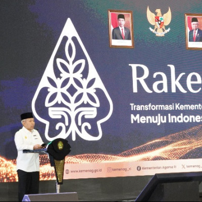 Tema Rakernas Tahun ini, “Transformasi Kementerian Agama Menuju Indonesia Emas 2045”