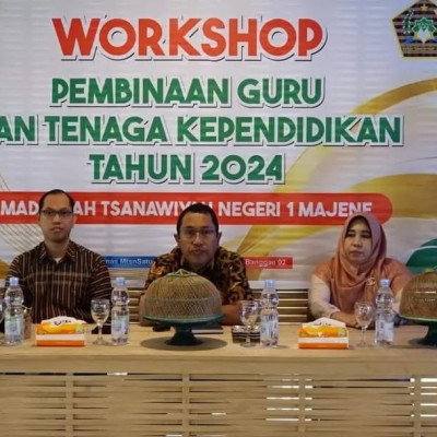 Hadiri Workshop, Ka. Kankemenag sampaikan materi  Implementasi moderasi beragama di madrasah