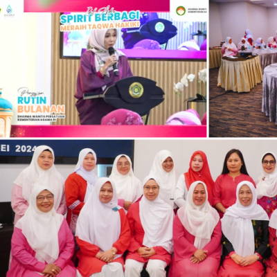 Dharma Wanita Persatuan Kantor Wilayah Kementerian Agama Provinsi Sulawesi Barat Ikuti Pengajian Rutin Bulanan Bertema Idul Adha