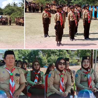 Kemah Akbar dan Penerimaan Tamu Penggalang MTsN 2 Majene