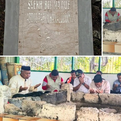 Tutup Rangkaian Hari Santri, Kakanwil Kemenag Sulbar Ziarah ke Makam Waliyullah Syekh Bil.Ma'ruf Abdul Rahim Kamaluddin