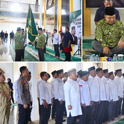 Kukuhkan PW DMI Sulbar, Jusuf Kalla Tekankan Peran Masjid dalam Memakmurkan Masyarakat