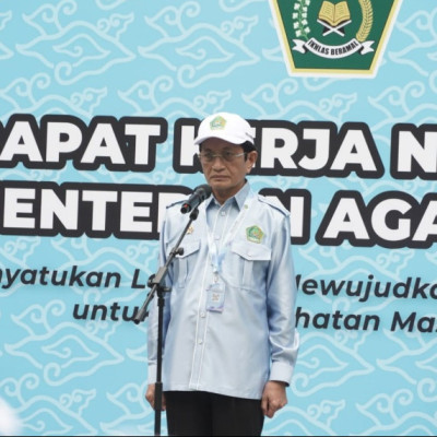 Gelar Rakernas, Menag: Peras Otak, Berikan Solusi Terbaik Bagi Umat