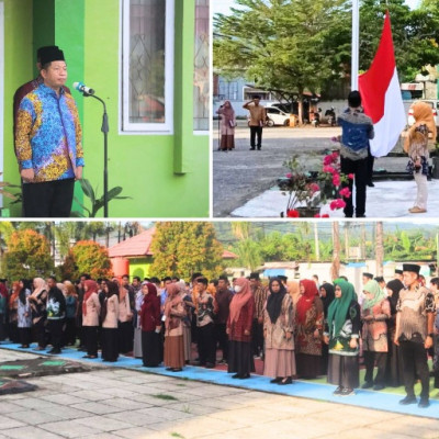 Kanwil Kemenag Sulbar Peringati Hardiknas 2025, Kabid Madrasah Bacakan Sambutan Nasional
