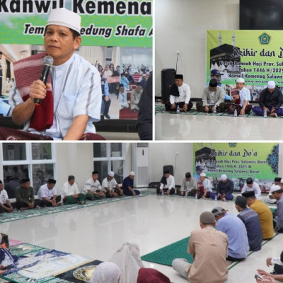 Kanwil Kemenag Sulbar Gelar Dzikir dan Doa Bersama Jamaah Haji 2025
