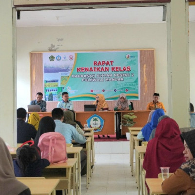 MAN 2 Polman Gelar Rapat Kenaikan Kelas, PLM dan Penyatuan Persepsi Lima Hari Kerja