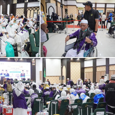 Jemaah Haji Kloter 11 Sulawesi Barat Tiba di Embarkasi Sudiang, Satu Jemaah Wafat dalam Perjalanan