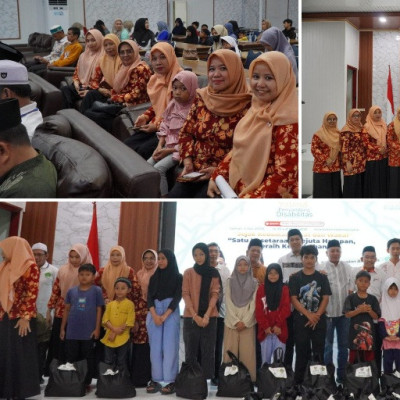 Dharma Wanita Persatuan Kanwil Kemenag Sulbar Ikuti Kegiatan Lebaran Yatim dan Penyandang Disabilitas 2025