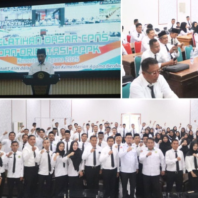 Semangat Smart ASN: 96 CPNS dan PPPK Sulbar Ikuti Pembukaan Pelatihan Dasar Kemenag 2025