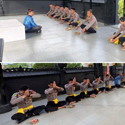 Menjalankan Dharma Agama dan Dharma Negara: Peran Penyuluh Hindu dalam Pembinaan Binrohtal di Pura Polda Sulbar