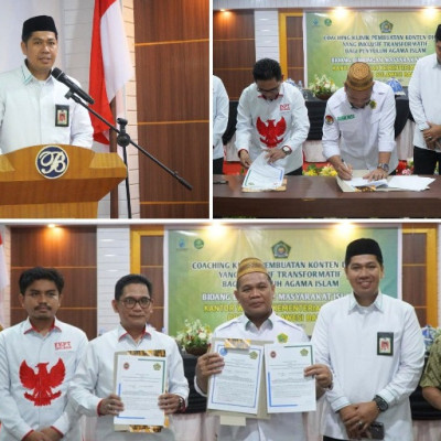 Penandatanganan MoU Kanwil Kemenag Sulbar, BNN, dan FKPT Sulbar: Langkah Bersama Cegah Radikalisasi dan Narkoba
