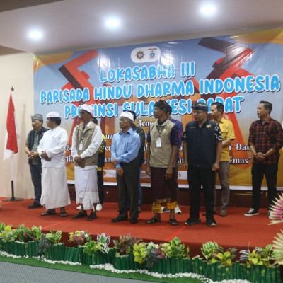 Pengurus Baru PHDI Sulbar Resmi Dilantik, Kemenag Harap Sinergi Umat dan Pemerintah Semakin Erat