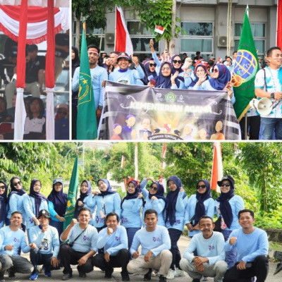 Semangat Kebersamaan, Kanwil Kemenag Sulbar Turut Meriahkan Pembukaan Lomba HUT ke-80 RI
