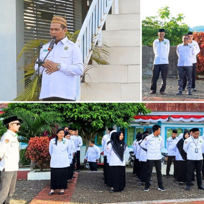 "Membangun Ekoteologi menuju Green Office", pesan Adnan Nota pada Apel Pagi di Kemenag Pasangkayu