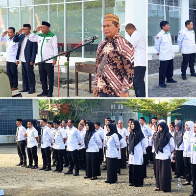 Apel Pagi di Kemenag Mamuju Tengah, Kakanwil Tegaskan Urgensi Kinerja dan Ekoteologi