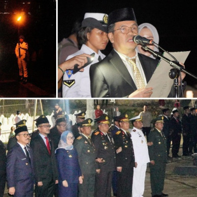 Apel Kehormatan dan Renungan Suci HUT ke-80 RI di TMP Pati’di Mamuju