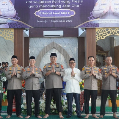 Kemenag Sulbar Hadiri Maulid Nabi di Polda, Dorong Polri Presisi Berlandaskan Nilai Kenabian