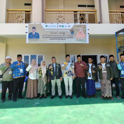 Kakankemenag Wajo dan Kabid Bimas Islam Kanwil Kemenag Sulsel Sambut Kedatangan Kakanwil Adnan