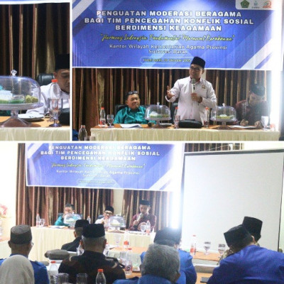 Merawat Kerukunan,  Kemenag Sulbar Bekali Tim Pencegah Konflik Sosial