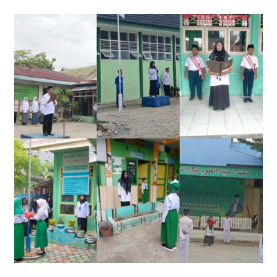 Pengawas Madrasah Kemenag Majene Jadi Pembina Upacara Serentak, Sosialisasikan Program Kemenag