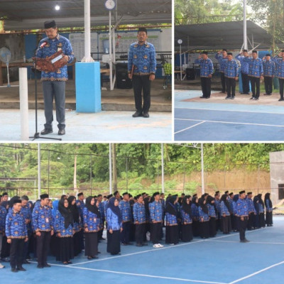 Semangat Juang Menggema di Tengah Hujan: Kanwil Kemenag Sulbar Laksanakan Apel Hari Pahlawan