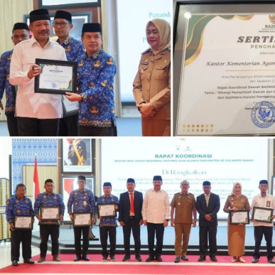 Kabag TU Kanwil Kemenag Sulbar Suharli Hadiri Rakor BAZNAS se-Sulbar