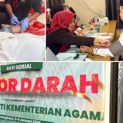 Kanwil Kemenag Sulbar Gelar Aksi Donor Darah, Wujud Nyata Kepedulian Sosial dalam Peringatan HAB Kemenag ke-80