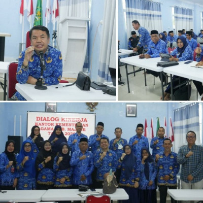 Kankemenag Majene Gelar Dialog Kinerja, Perkuat Pemahaman ASN terhadap Tata Kelola Kerja
