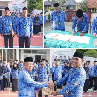 Apel Pagi Dirangkaikan Serah Terima Aset BMN, Kemenag dan Kemenhaj Majene Perkuat Sinergi