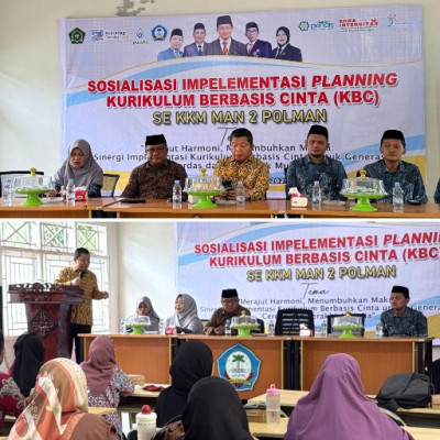 MAN 2 Polman Gelar Sosialisasi Implementasi Planning Kurikulum Berbasis Cinta (KBC) se-KKM