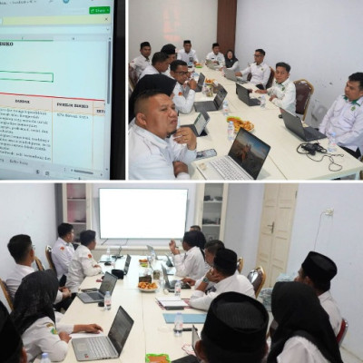 Bidang Pendidikan Madrasah Kanwil Kemenag Sulbar Gelar Rapat Penyusunan Manajemen Risiko