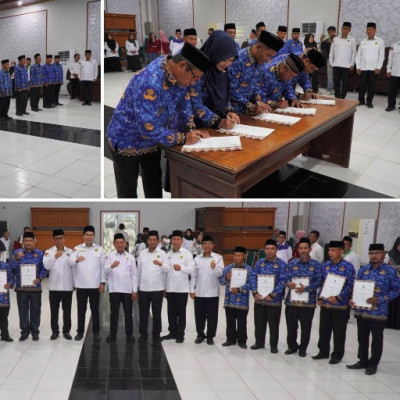Pelantikan 10 Pejabat Fungsional, Kakanwil Kemenag Sulbar: Hak Diberikan, Kewajiban Ditingkatkan