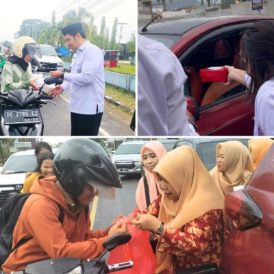 THR (Tebar Harapan Ramadhan) Kanwil Kemenag Sulbar : Berbagi Takjil di Hari ke-20 Ramadhan