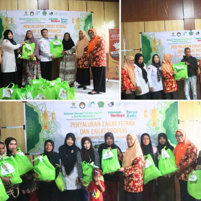 Wujud kepedulian Sosial, Kanwil Kemenag Sulbar Salurkan Zakat Fitrah dan Zakat Profesi kepada masyarakat