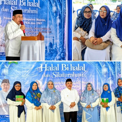 Hadiri Halal Bihalal Pemkab Majene, DWP Kemenag Perkuat Ukhuwah dan Sinergi Menuju Majene Religius