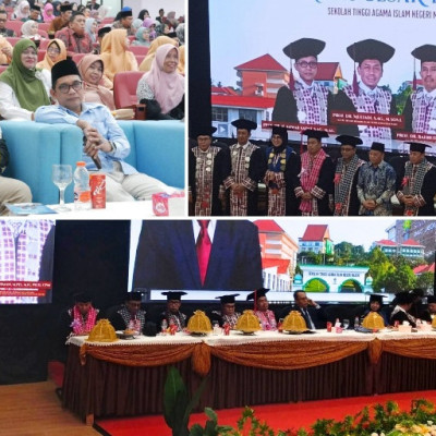 Ka. Kankemenag Majene Hadiri Pengukuhan 4 Guru Besar STAIN, Harapan Baru untuk Pendidikan Daerah