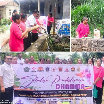 Harmoni Waisak di Kabupaten Mamuju Tengah, Umat Buddha Gaungkan Cinta Lingkungan Lewat Eco Enzyme